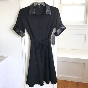 ELIZABETH & NICOLE Black Midi Dress Women’s Size Medium NWT
